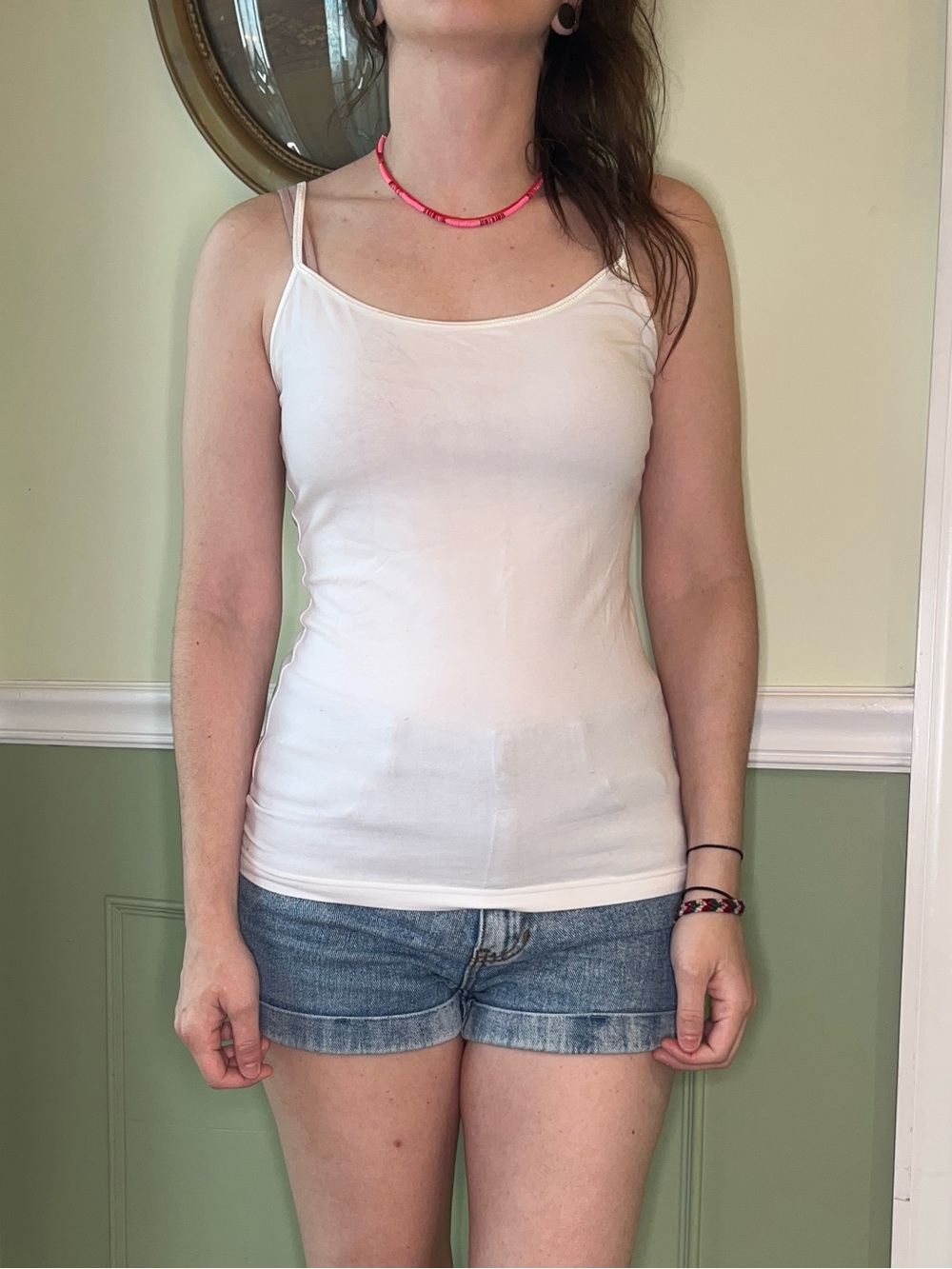 H&M Y2K white tank top